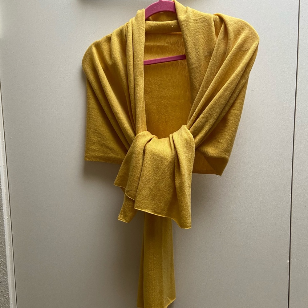 Cashmere scarf - Nepal - Yellow